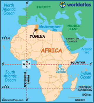 Tunisia map