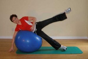 ball hip adductor exercises